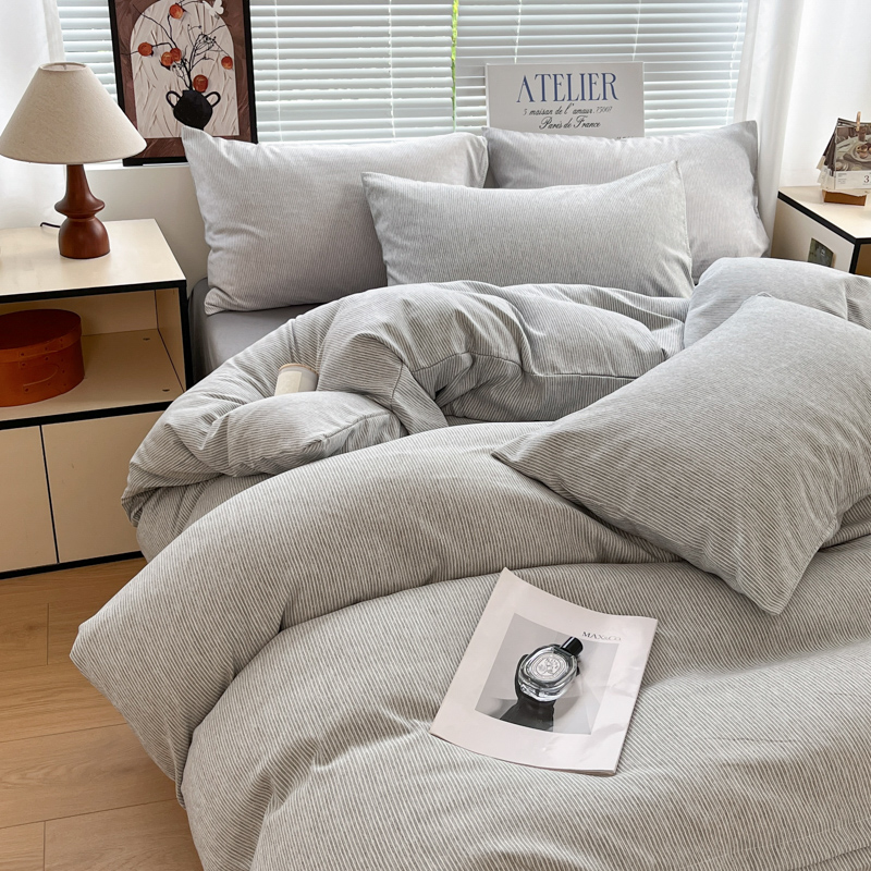 2026新款南通家纺四件套纯棉加厚阳离子学生宿舍单人三件套小清新