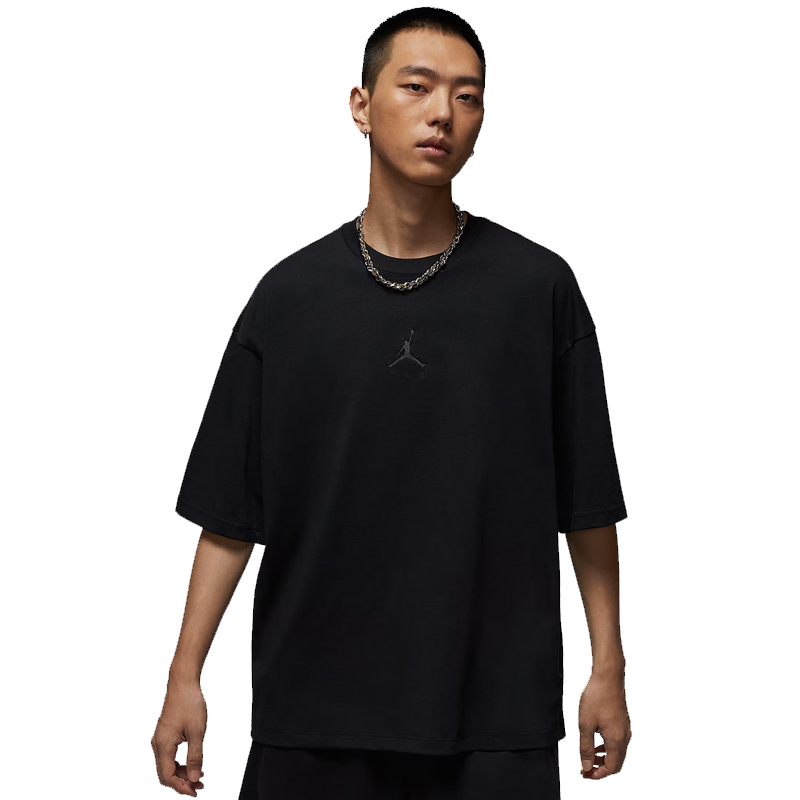 NIKE耐克男款针织无领短T恤IB7346-010