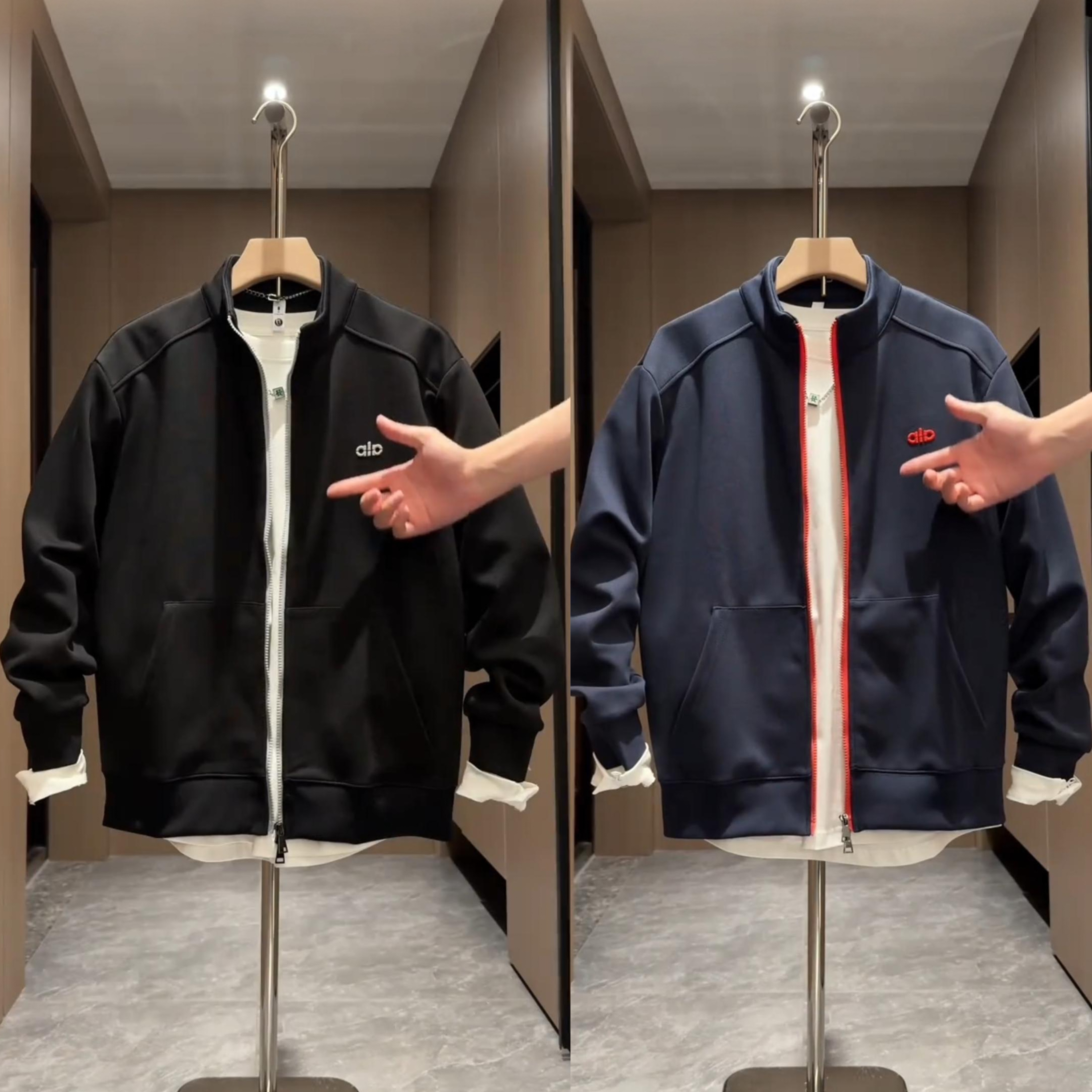 秋季新款高档刺绣立领夹克外套男高级感轻奢百搭休闲上衣开衫卫衣