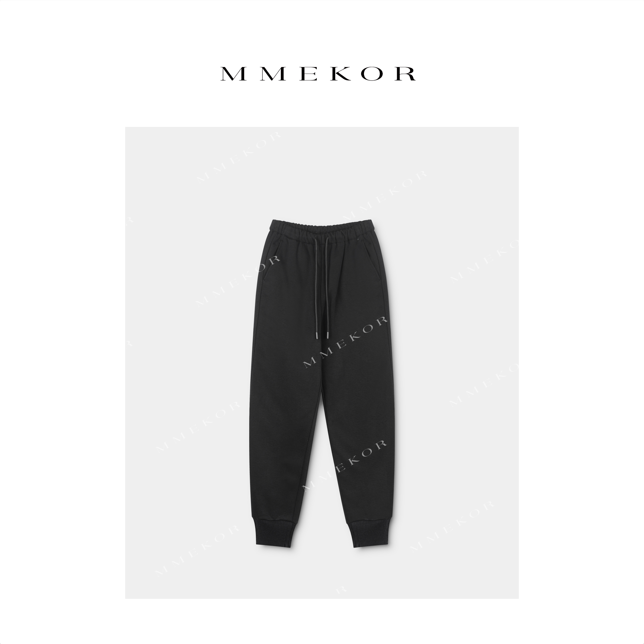 MMEKOR“煤球卫裤”2025新款秋款暗黑内啡肽加绒休闲裤 50022