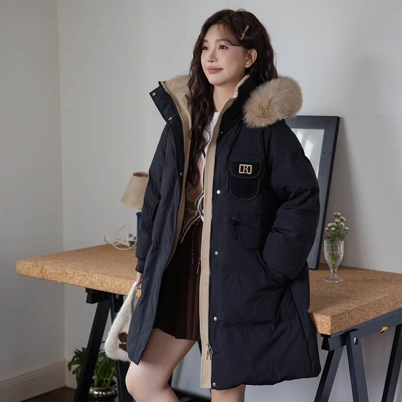 莞迩大码羽绒服女胖MM200-300斤显瘦不臃肿新款女装狂欢季好物