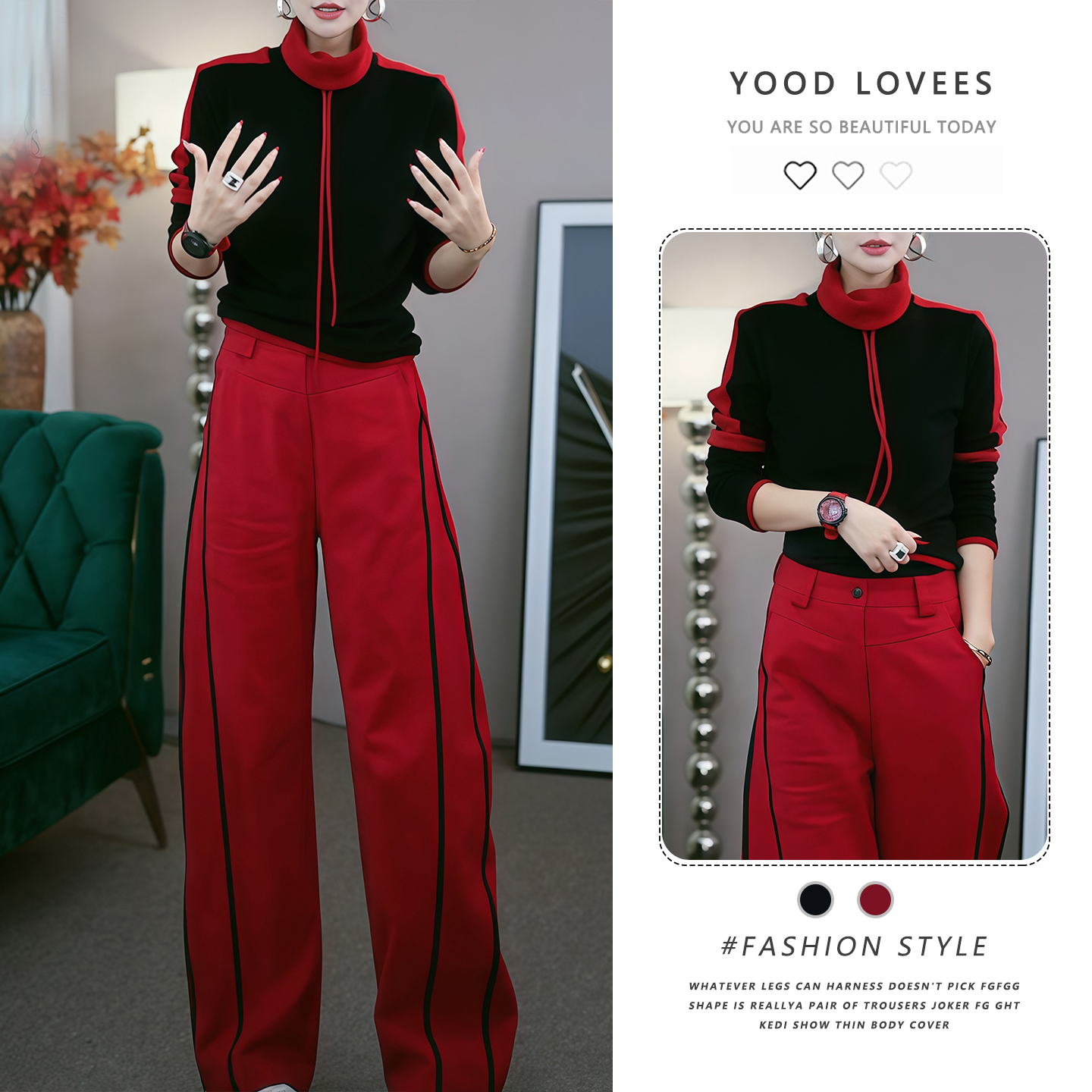 2025新款休闲时尚套装女秋冬时尚洋气减龄显瘦两件套日常通勤套装