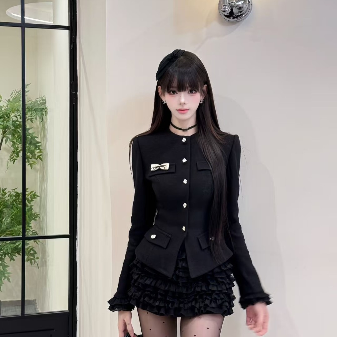 秋冬新款气质名媛小香风少女风时尚套装