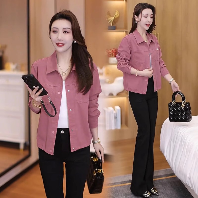 短款外套女2025秋季新款洋气宽松显瘦小个子时尚百搭夹克春装外套