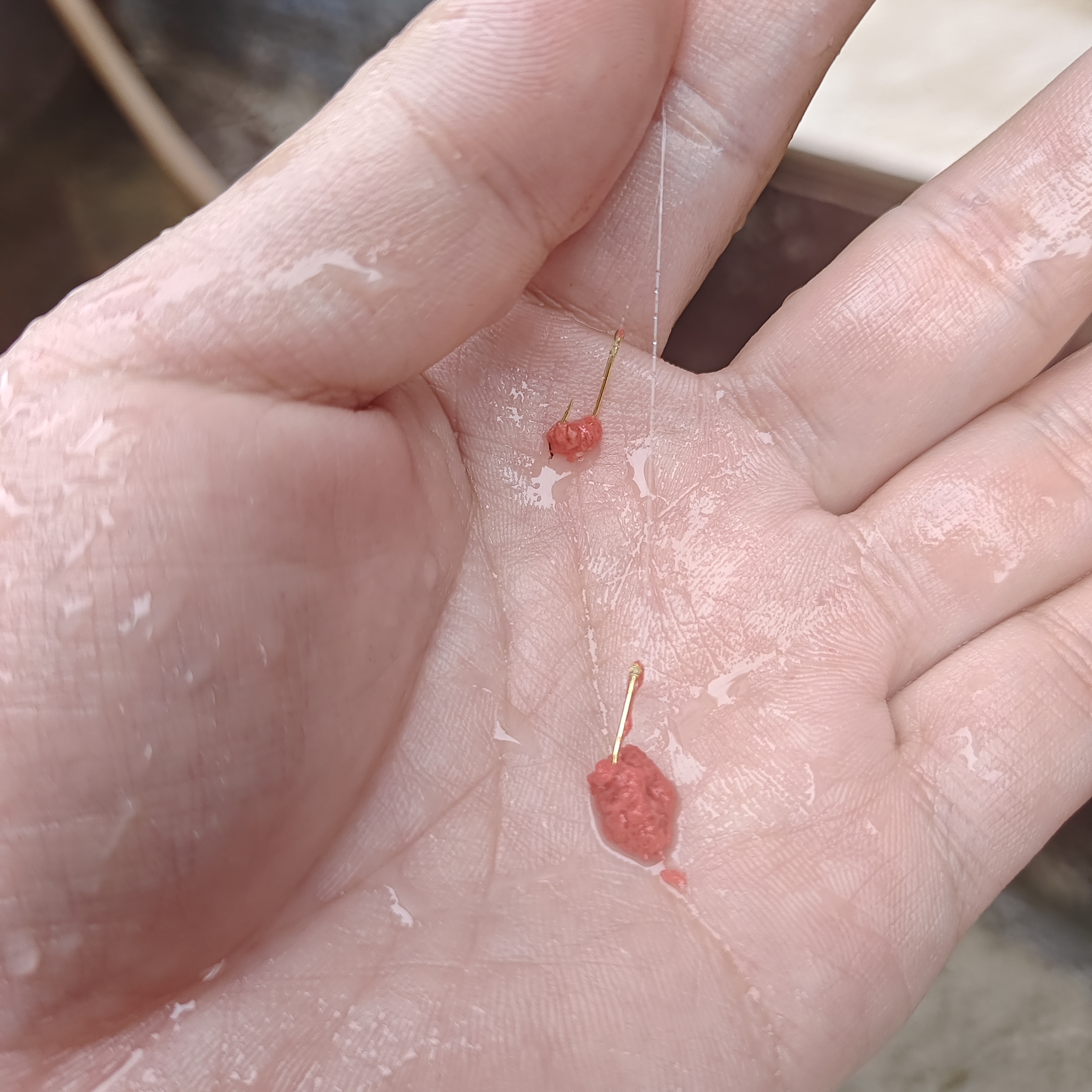 抗流水拉饵，海杆，桥筏，手竿，通用打窝400克，一包。