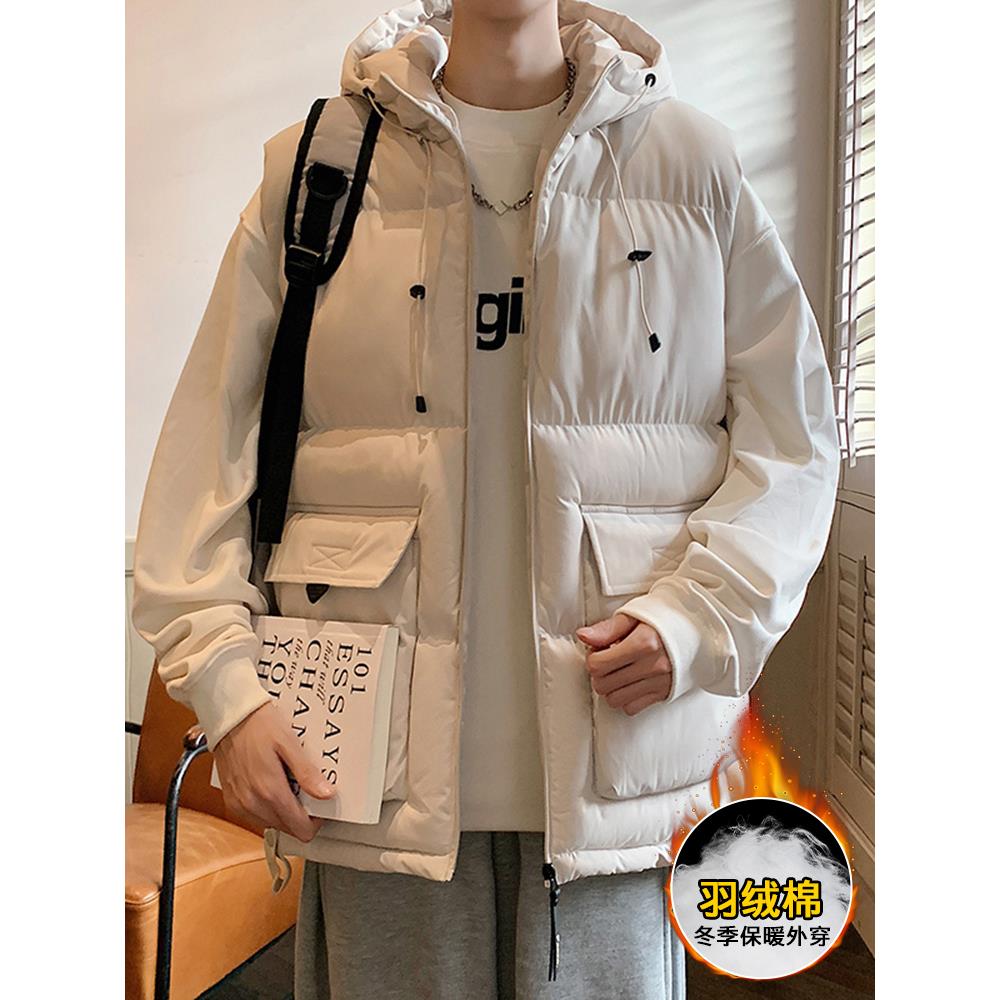 HKYC工作服贴片加厚暖背心男子冬季2025新青年外背心夹克修身