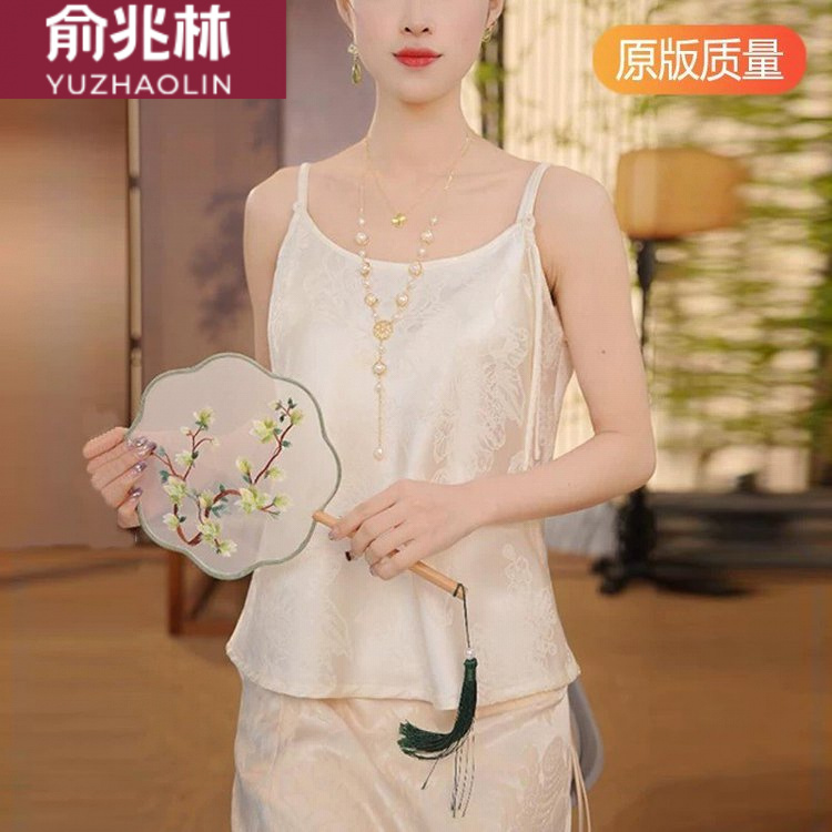 宽松薄款气质文艺日常俞兆林2025年夏季时尚女装背心吊带