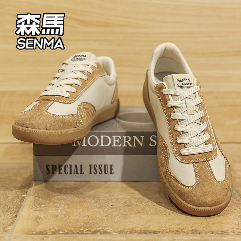 SENMA/森马男鞋2025新款冬季百搭英伦休闲鞋运动防滑软底阿甘板鞋