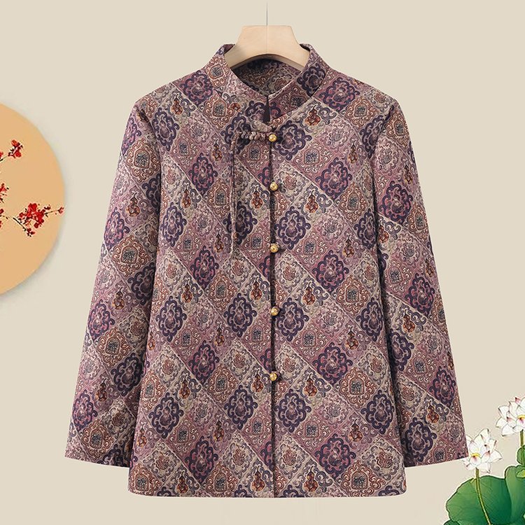 奶奶装春秋装外套中老年人外套女妈妈老太太外套