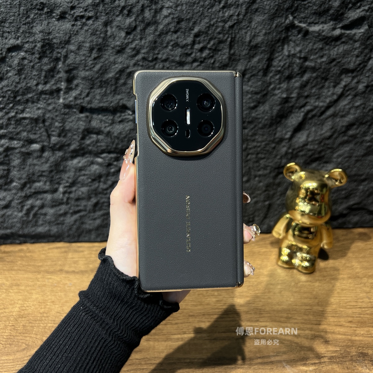 适用于华为matex5手机壳双中轴保护matex6真皮matex3折叠屏x6套