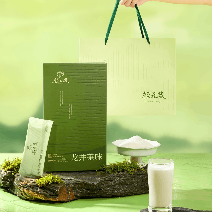 龙井口味奶茶每盒多袋独立小包装适合日常饮用