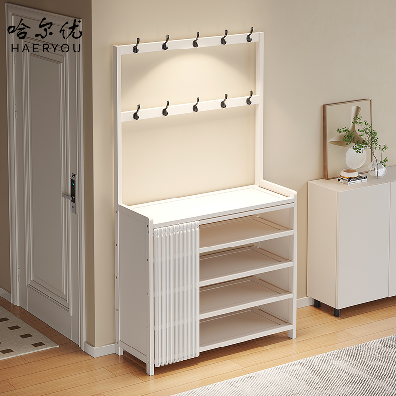 哈尔优衣帽架家用网红款多功能衣帽架宿舍出租房省空间鞋帽一体架