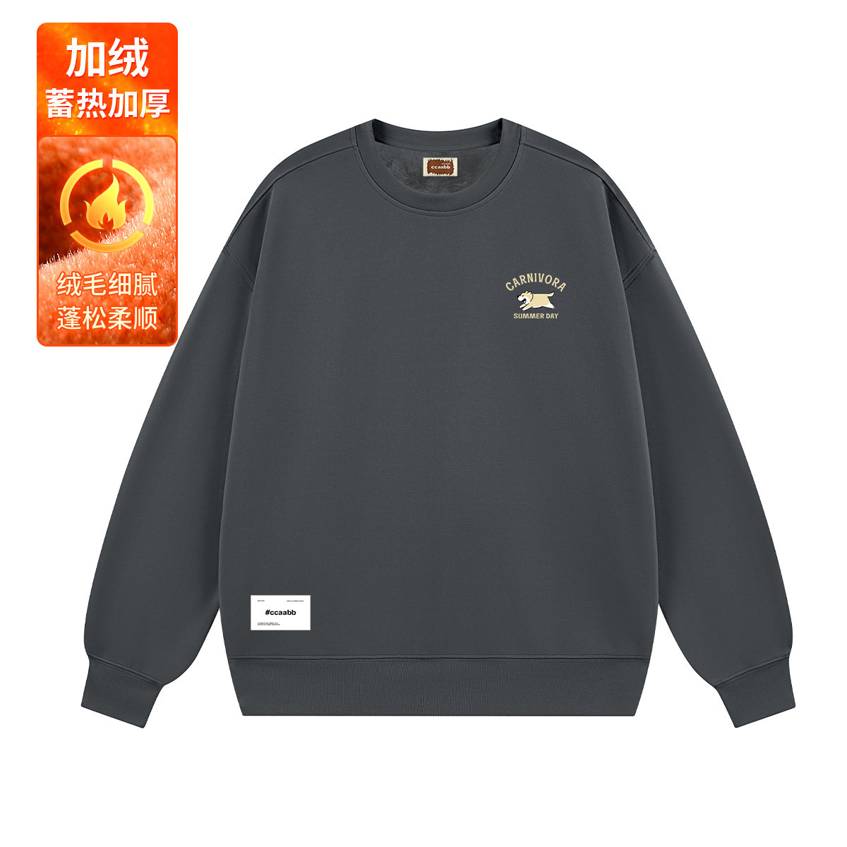 i.tccaabb【超柔加绒】加厚保暖圆领休闲印花男卫衣CABSWYH005750