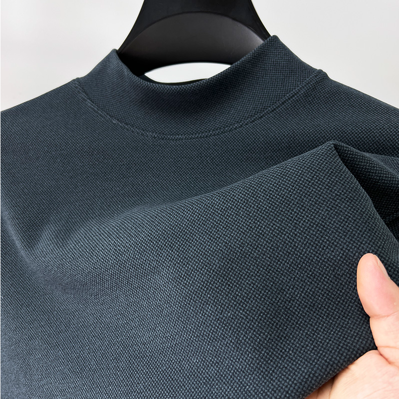 Zero Degree North德绒半高领长袖卫衣打底衫男秋冬半高领内搭t恤