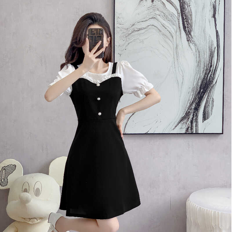 现货法式小众设计感超好看连衣裙夏季新款气质高端精致裙子女夏天