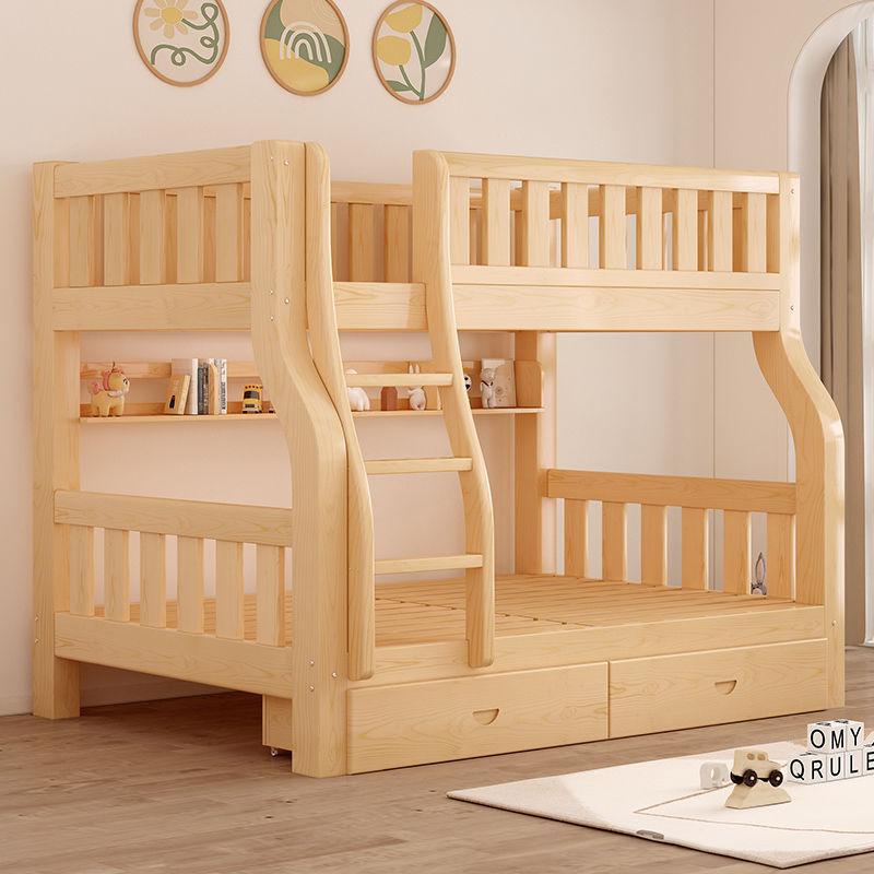 加粗加厚实木子母床上铺床二层上下床加厚高低双层床两层儿童床