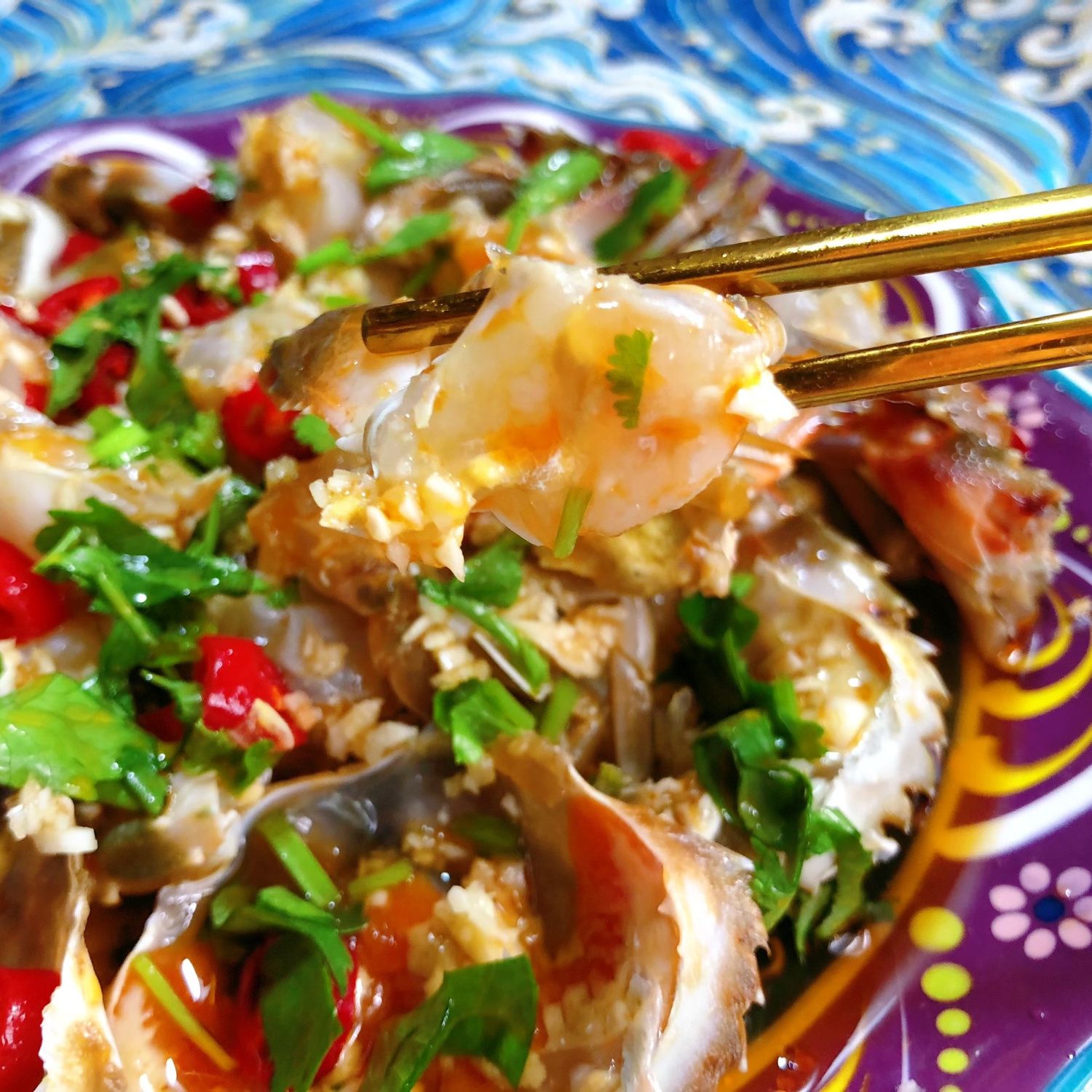 3桶 生生腌蟹 生呛蟹块 新鲜腌制肉质饱满500g/桶(含少许汤汁)