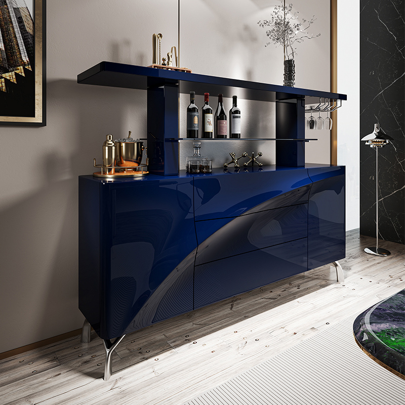 富梦莎轻奢餐边柜意式极简客厅吧台酒柜门厅隔断柜现代高级感边柜