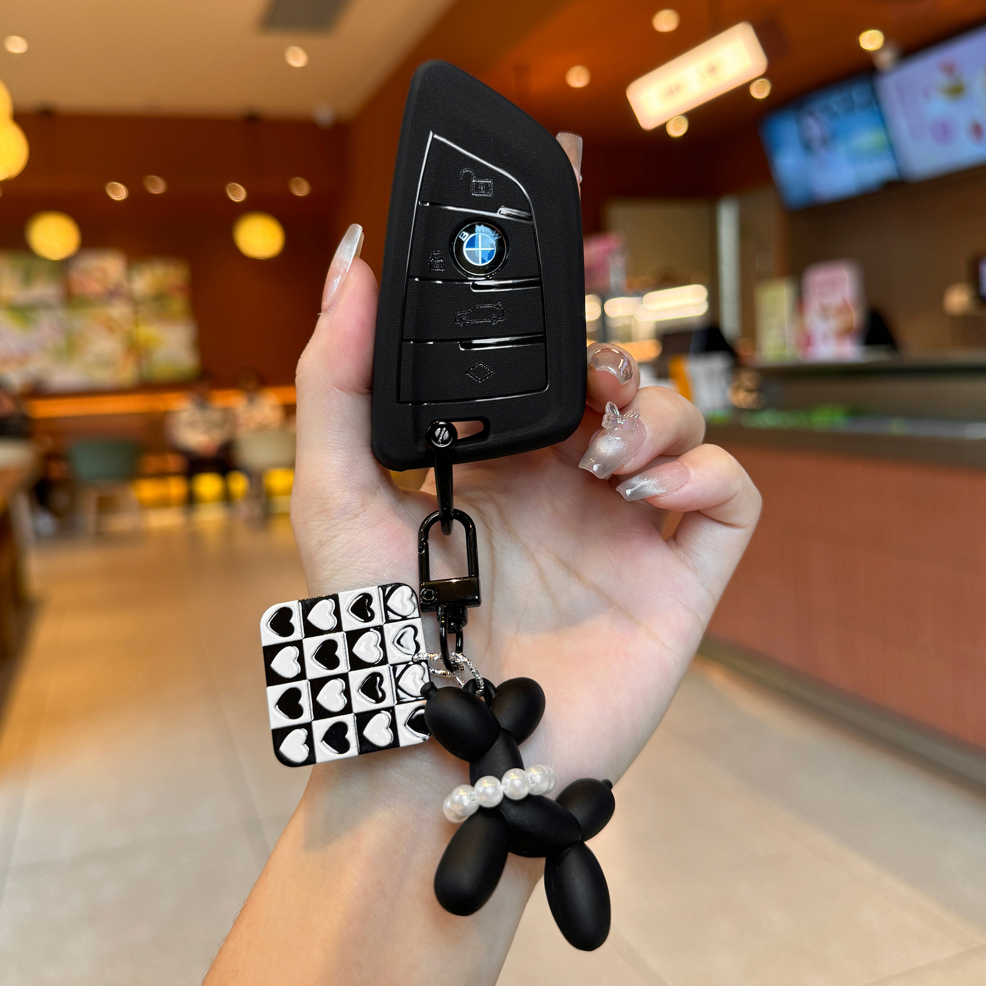 适用25款宝马3系钥匙套新款i3超薄ix3三系325li女生5系可爱x3硅胶