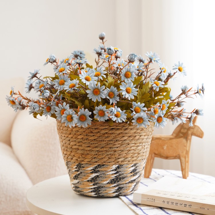 秋色小雏菊仿真花洋甘菊假花客厅餐桌花艺摆设干花束装饰摆件拍照