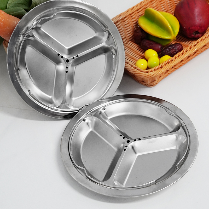 【御慕】三格蒸盘家用分格电饭煲内蒸笼篦子分隔蒸碗不锈钢饭锅通用