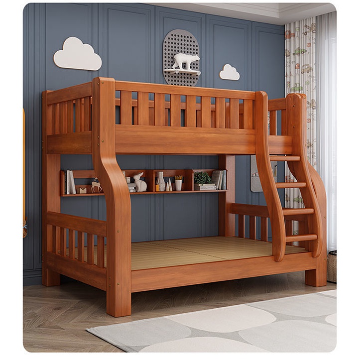 【精选优品】上下床双层床儿童床全实木两层子母床上下铺儿童床