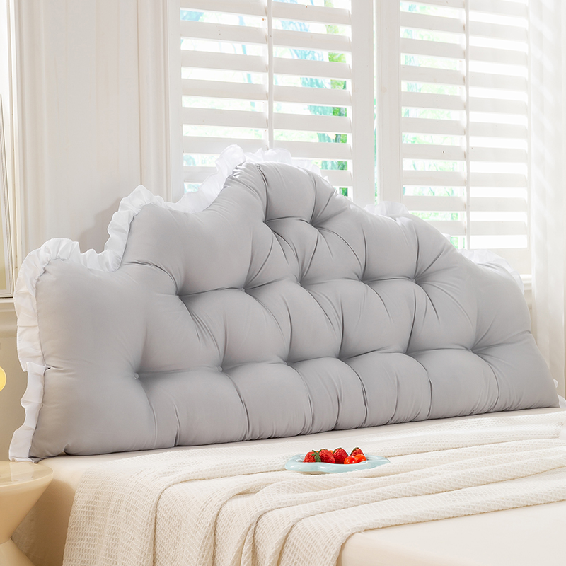 松弛感床头靠垫软包学生宿舍床上防撞榻榻米靠枕卧室双人靠背
