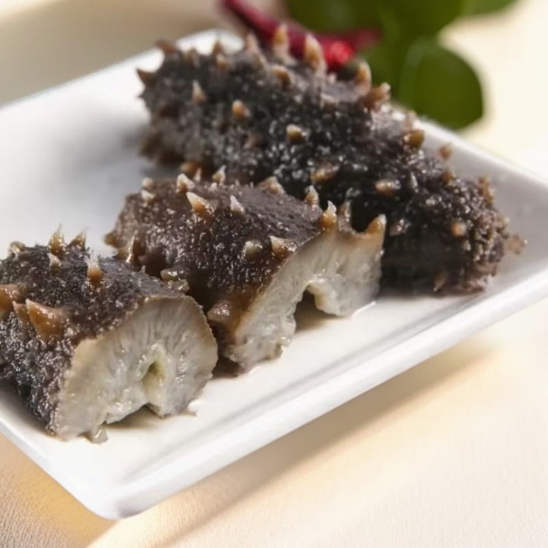 青岛即食海参60只左右（活参加工  顺丰包邮）有两只试吃