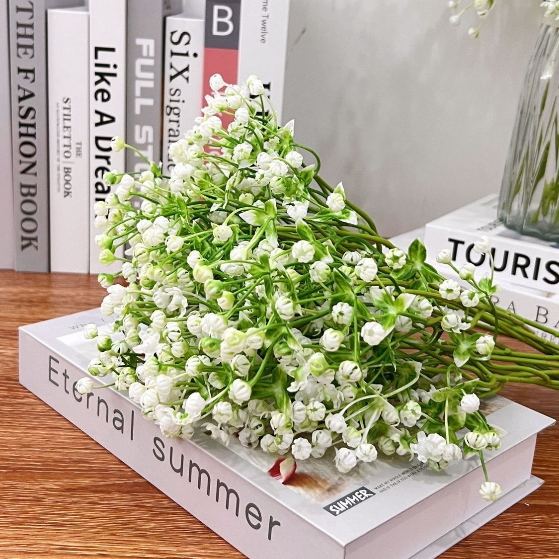 仿真满天星塑料花手工玫瑰配花