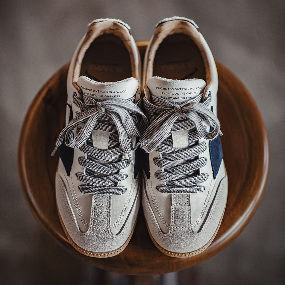 马登复古德训鞋男春季低帮百搭平底板鞋秋季阿甘运动休闲小白鞋