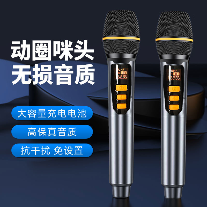 LEITEMING/雷特明无线话筒 音箱音响手持式麦克风 一拖一  一拖二