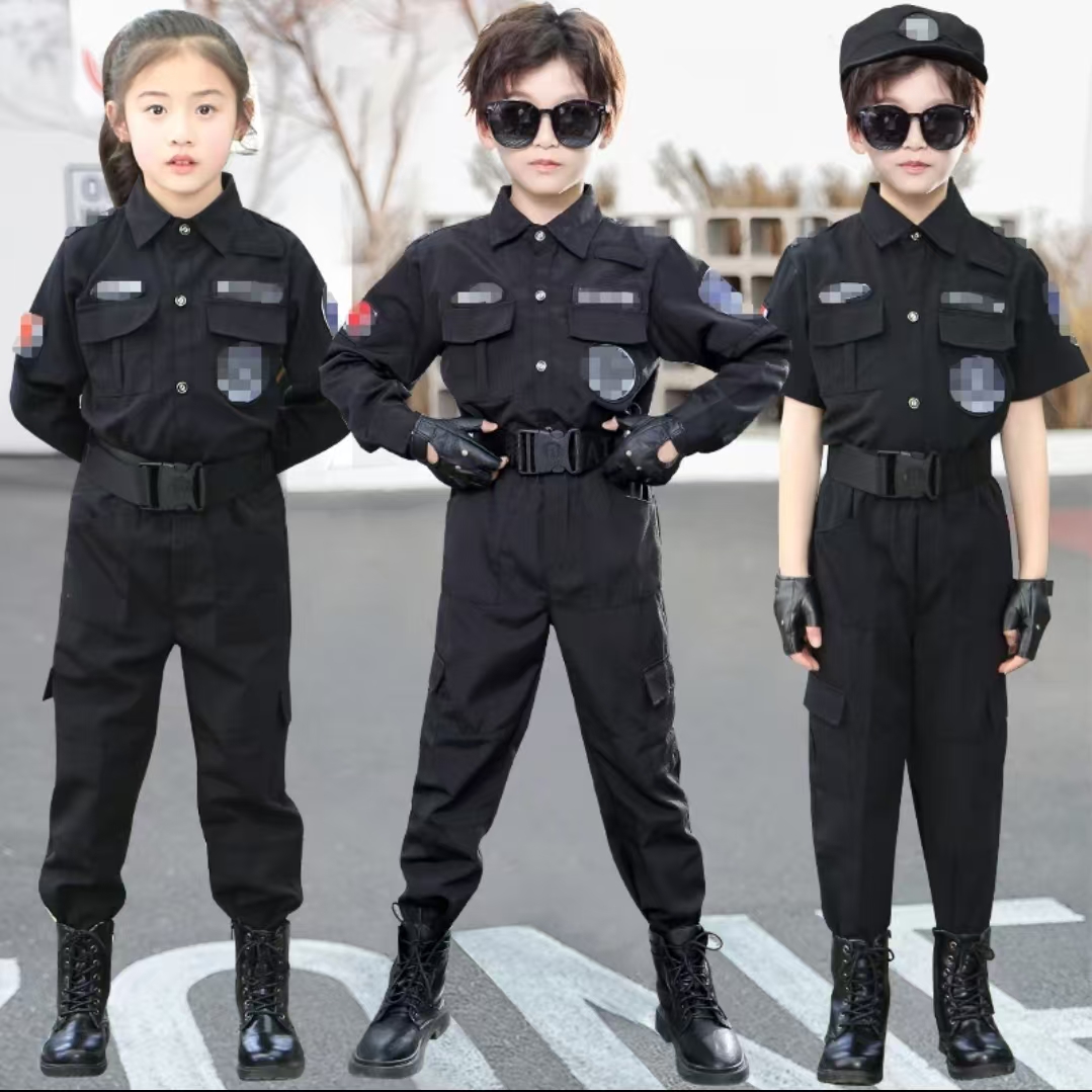 儿童特种兵小特警秋冬季演出服小敬察角色扮演节日礼物元旦表演服