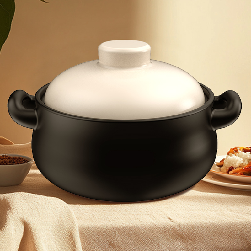 柚米一粒牛牛煲陶瓷砂锅煲耐热煮粥煲汤炖菜焖煲家用汤煲明火沙锅