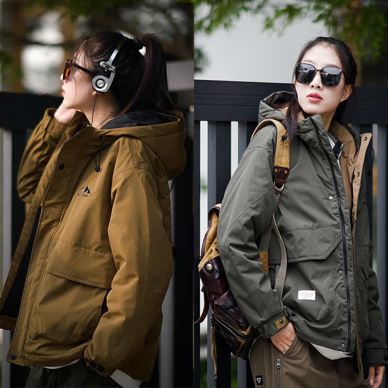 户外棉服男款冬季休闲百搭韩版工装外套上班族男装冬款夹克棉袄潮