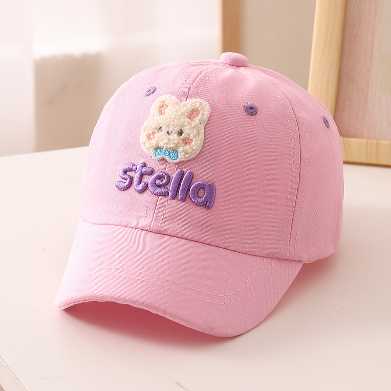 1-2-3岁4儿童男女宝宝春秋款卡通可爱洋气鸭舌太阳帽子萌逛街旅游