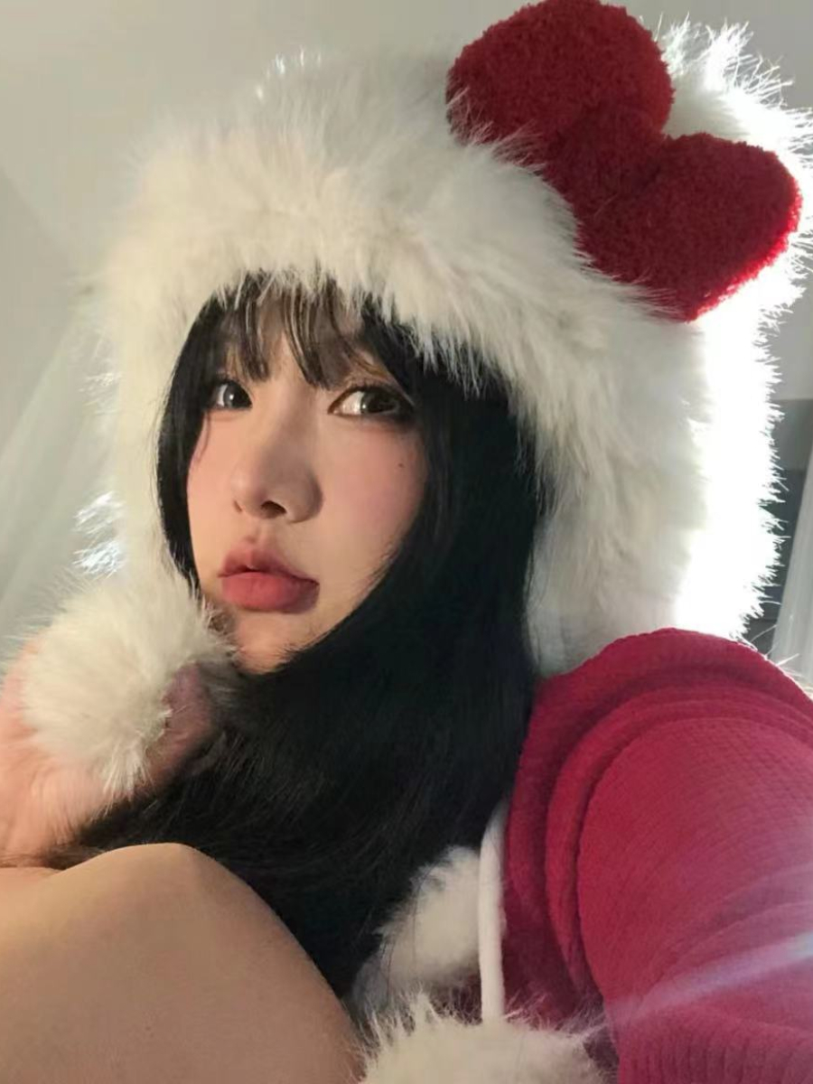 hellokitty帽子可爱冬帽毛绒保暖秋冬季护耳帽氛围感女2024新款