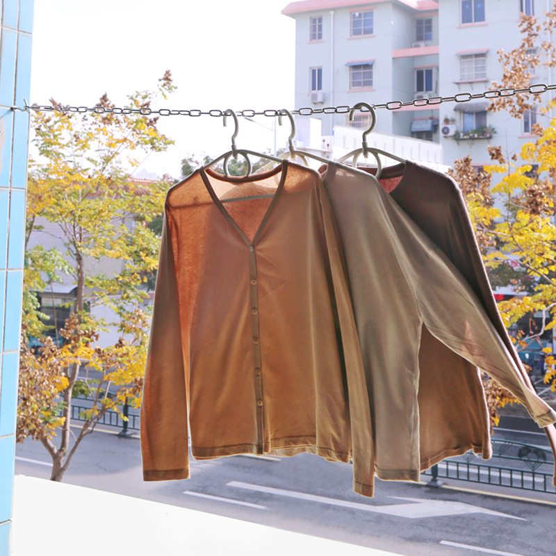 不锈钢晾衣绳防风防滑绳子加厚加粗耐磨阳台晾衣神器多功能晾衣链