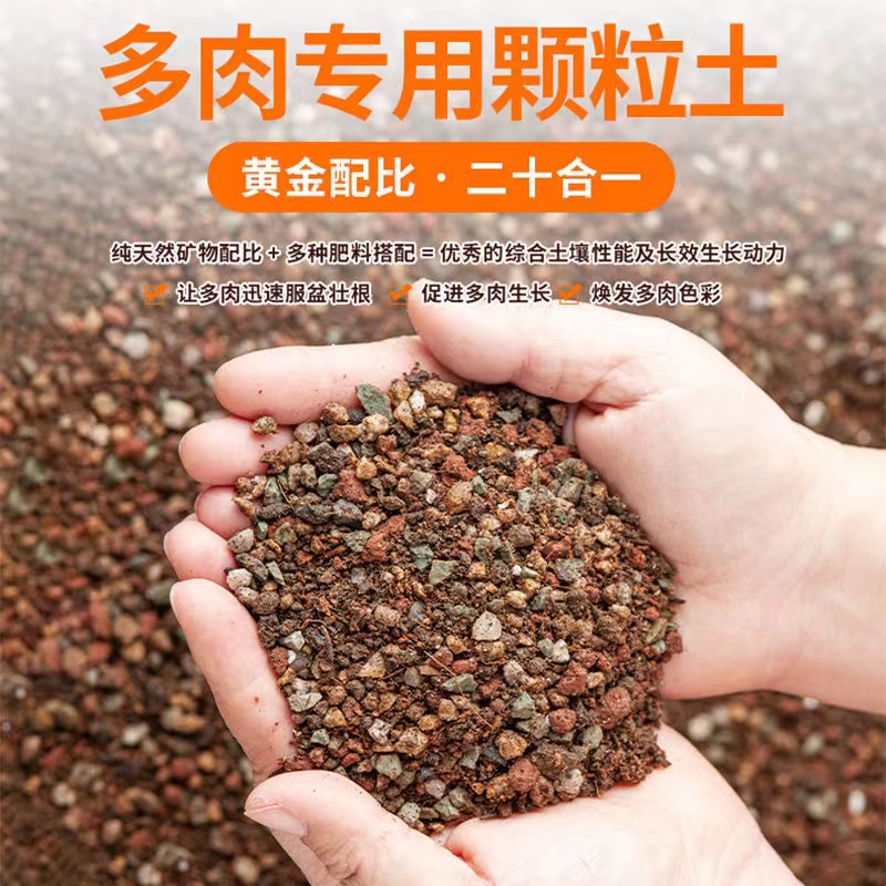 【买10斤送9.6斤】多肉专用颗粒土营养土天然有机土铺面拌土发根土
