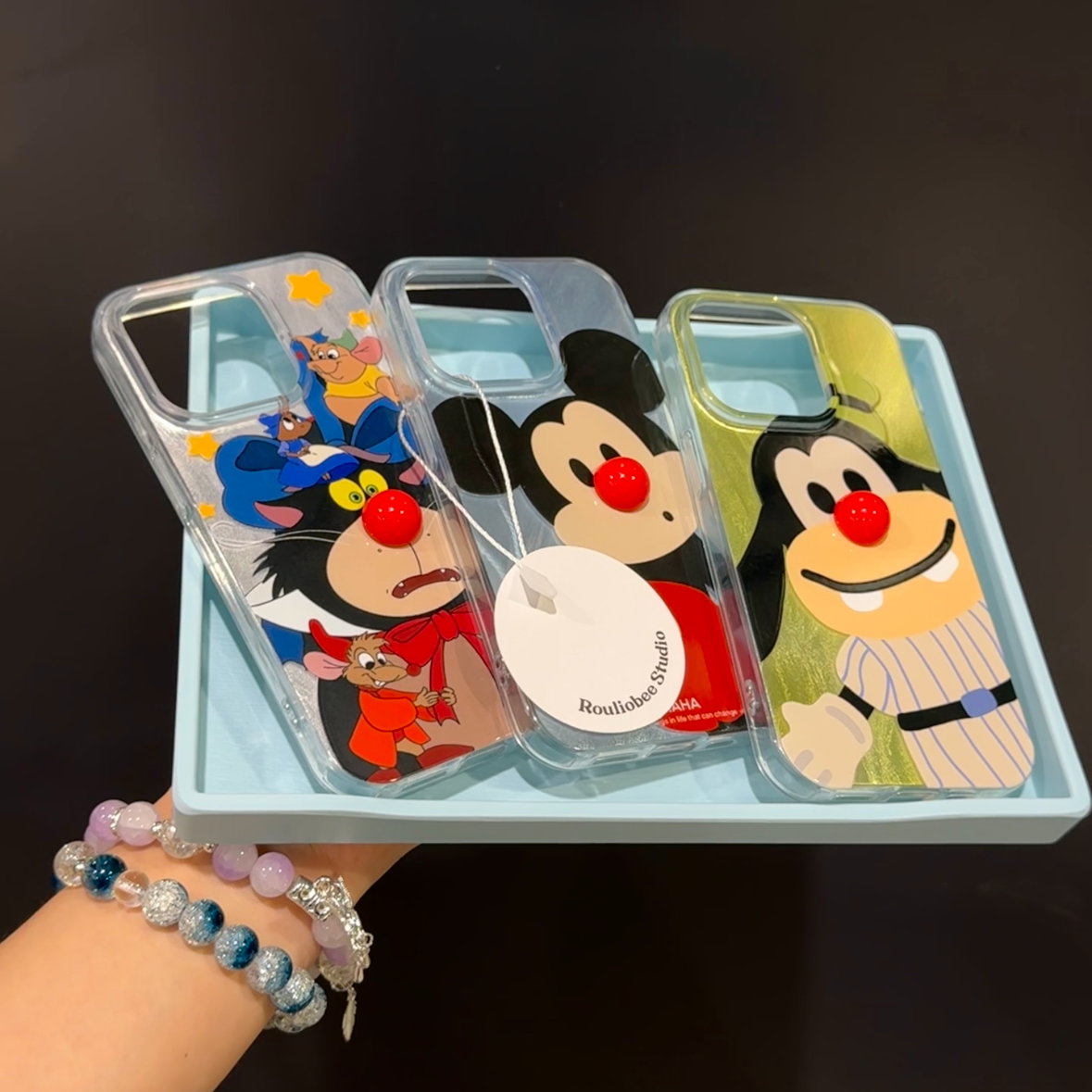 欧克里里路西法猫咪红鼻子适用苹果15/14羽纱手机壳华为vivo小米