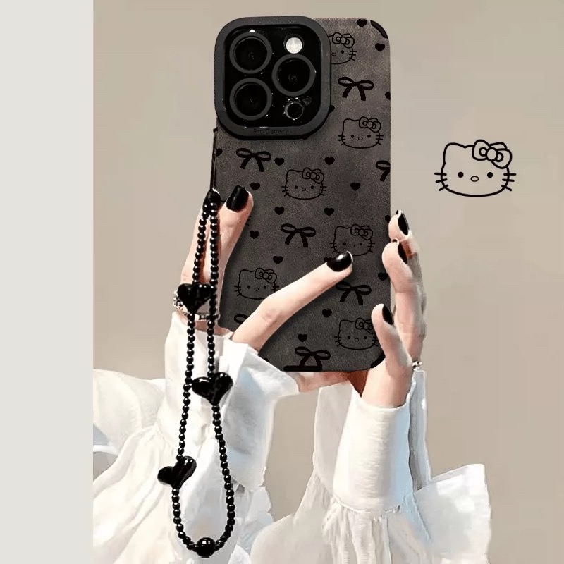 欧克里里蝴蝶结凯蒂适用苹果15手机壳iPhone16华为vivooppo小米14