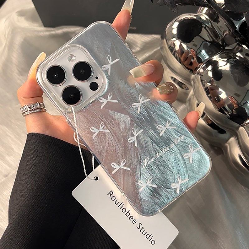 欧克里里蝴蝶结适用苹果17手机壳iphone15/16promax华为vivo小米