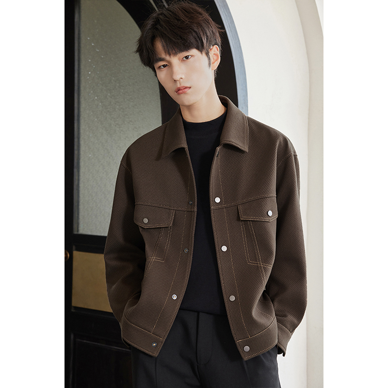 春秋夹克2025新款外套男春秋高级男装休闲百搭工装外套男款3316