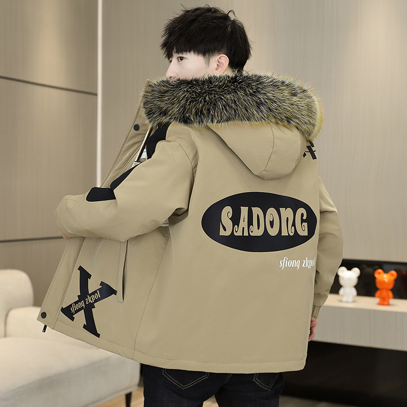 2025秋冬新款加绒加厚棉服男潮流青少年冬款ol派克服冬季爆款外套