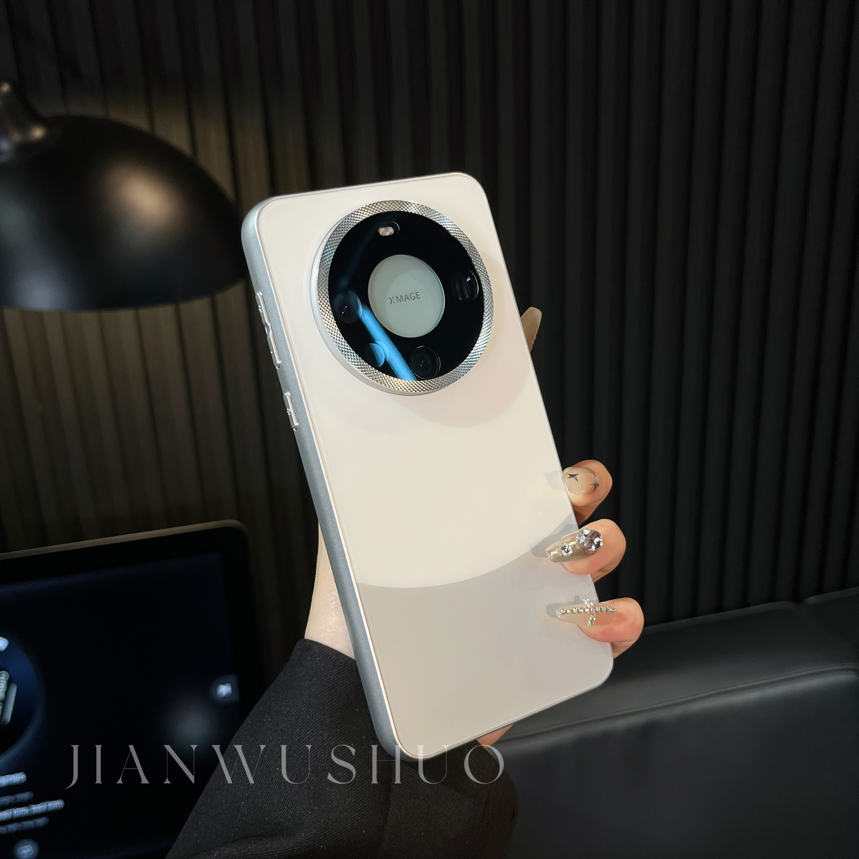 新款简约磨砂全包适用华为mate60pro拼色手机壳防摔mate50/40/30