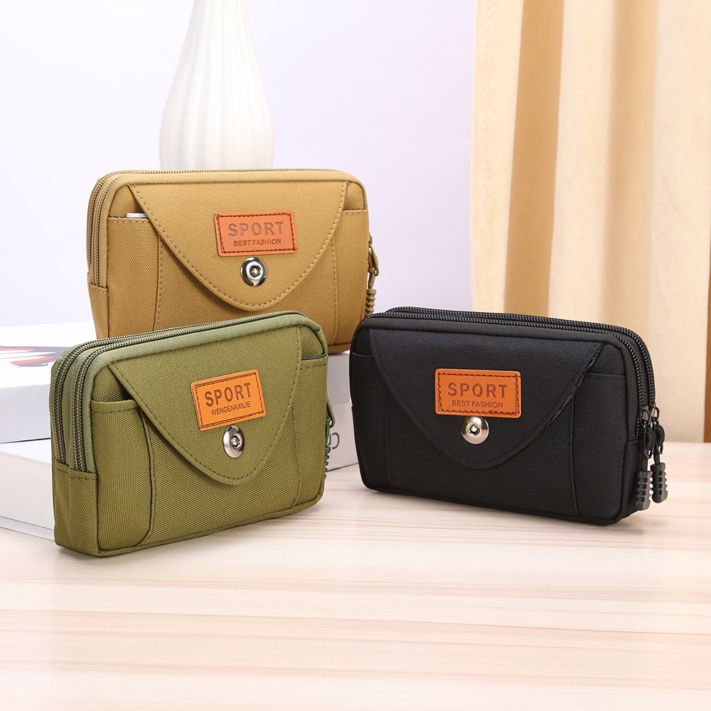 热销多功能户外男士专用手机包便携腰包时尚休闲零钱包系列货源