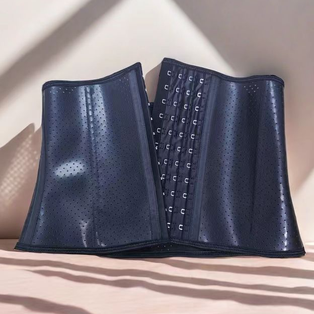 乳胶运动暴汗减脂束腰带  健身护腰女款收腹带不卷边撸铁训练深蹲