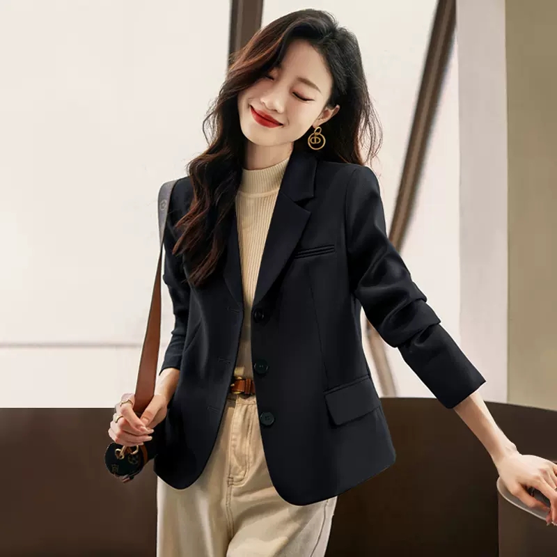 短款小西装外套女小个子春秋新韩版气质时尚休闲洋气百搭西服上衣