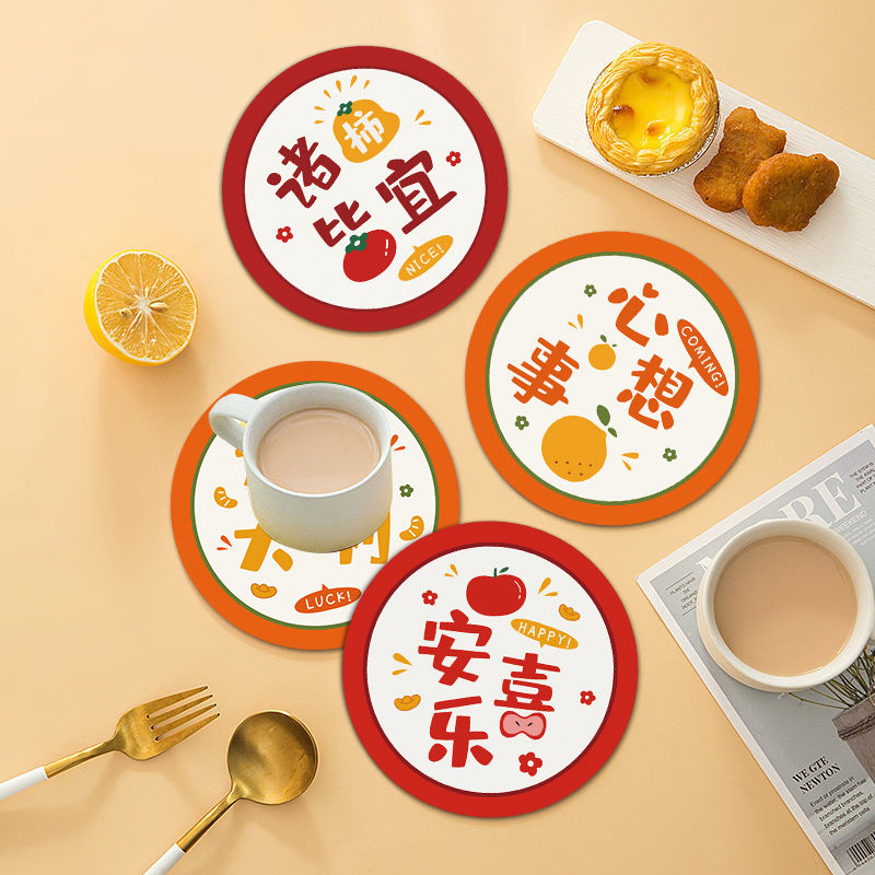 卡通杯垫隔热垫防烫家用桌垫碗垫餐垫锅垫盘垫防水防油可爱桌垫