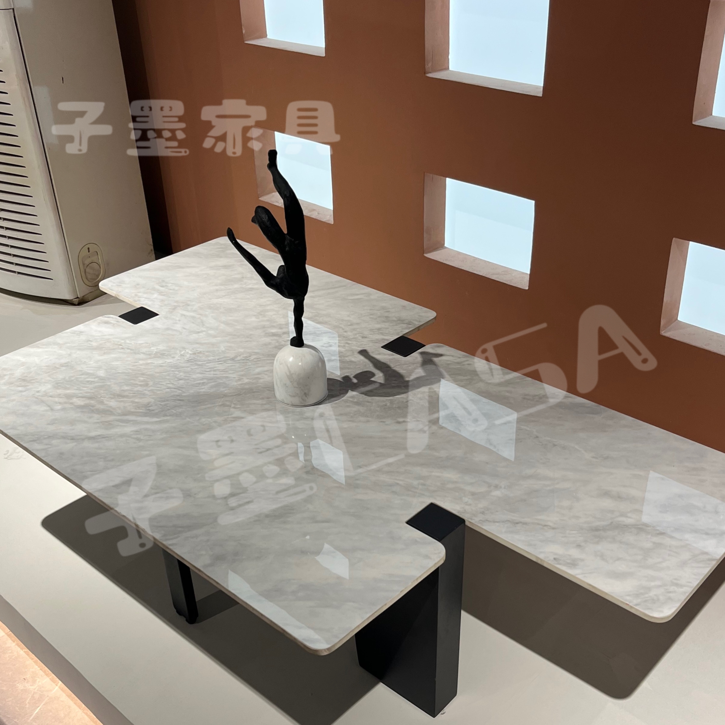 轻奢异形大理石茶几意式岩板现代简约北欧家用客厅小户型设计师