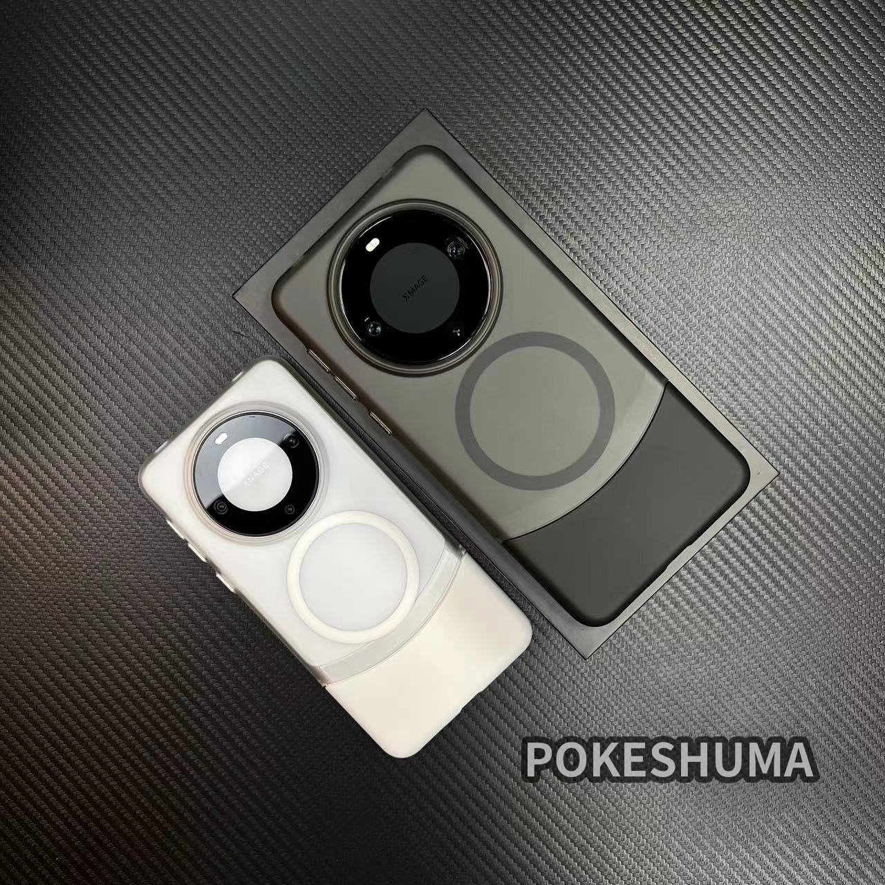 新款肤感磨砂拼接适用于华为Mate70pro/60/pura70简约磁吸手机壳